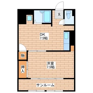 スマイルハイツ東部市場前【3階】の間取り