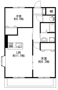 クレイドル日吉【3階】の間取り