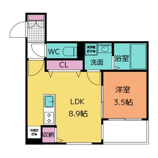 トゥルーハート国府宮【3階】の間取り