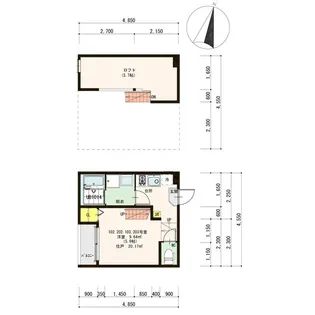 エスペランサ香椎【2階】の間取り