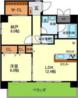 ベロフィオーレ宮之阪【3階】の間取り