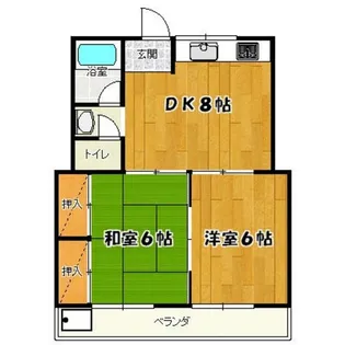 コーポ蘭【2階】の間取り