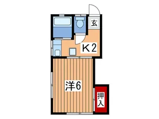 茅野荘【2階】の間取り
