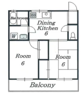 スカイハイツ【1階】の間取り