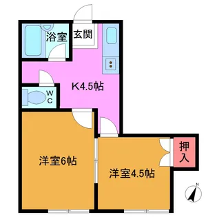 ウィングコート【1階】の間取り