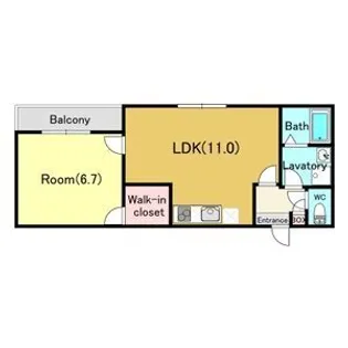 ジーメゾン千葉ウエスト【3階】の間取り