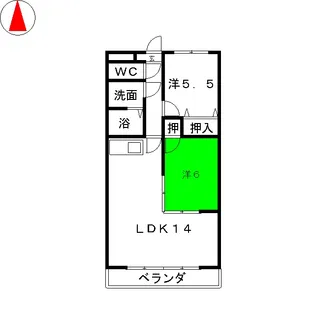 スモールマロン城東【2階】の間取り