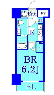 グランドガーラ横濱万世町【8階】の間取り