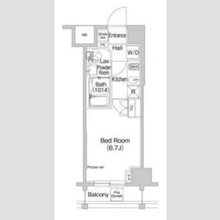 プラウドフラット富士見台【2階】の間取り