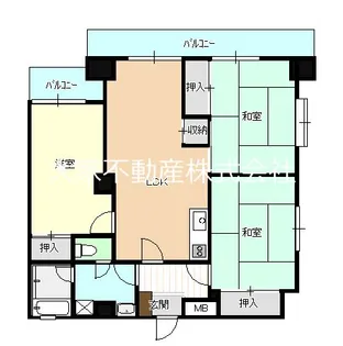 トレンティーノ【6階】の間取り