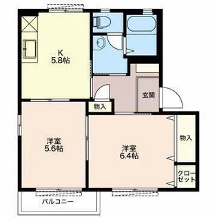 メ・ステッソ C【2階】の間取り