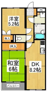 セザール清瀬【4階】の間取り