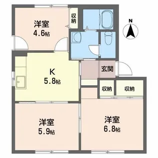 ヴィオラSIN A【1階】の間取り