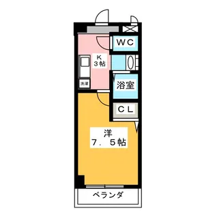 サンハイツ井深【4階】の間取り