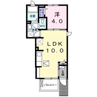 サンフローラ市崎【1階】の間取り
