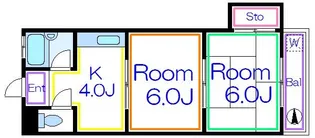 第十アサヒハイツ【1階】の間取り