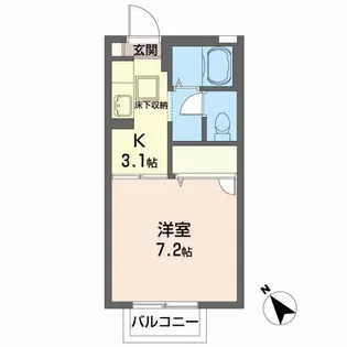コートルピナス【1階】の間取り