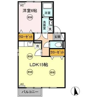 セジュール松縄 A棟【2階】の間取り