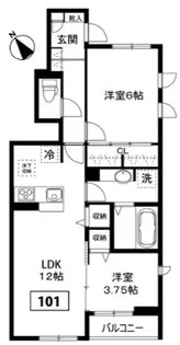 グランドステージI【1階】の間取り