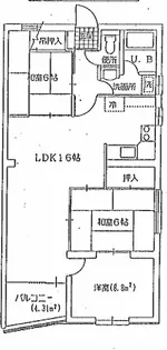 ファミーユ泉野【3階】の間取り