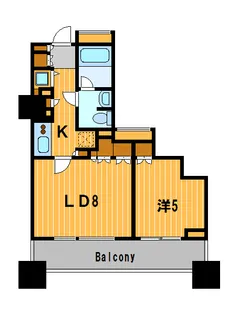 シティタワー横濱【9階】の間取り