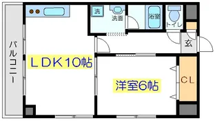パークサイドアダチ【4階】の間取り