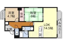 ダイアパレス庄内通【2階】の間取り