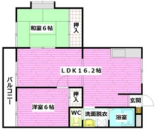木村コーポ敬春【3階】の間取り