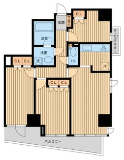KDXレジデンス千駄木【3階】の間取り