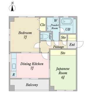 サンフォーレ瑞江【1階】の間取り