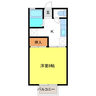 グリーンアヴェニュー【2階】の間取り