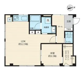 ドマーニ調布【2階】の間取り