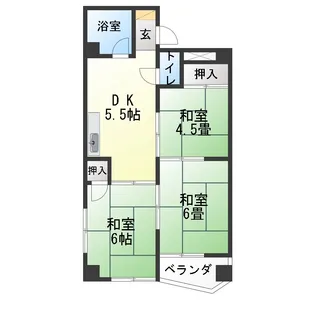 La.Primavera(ラ.プリマヴェーラ)【4階】の間取り