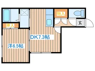 シングルコ-ト南大通【2階】の間取り