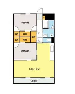 ヴィラ大国II【2階】の間取り