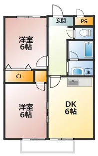 エスパース【1階】の間取り