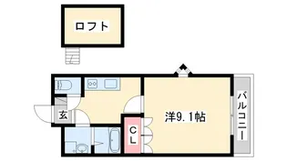 グロリアスガーデン【2階】の間取り