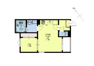 REGALEST通町【1階】の間取り