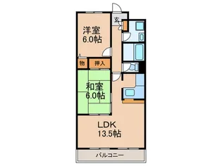 エクシアパーム弐番館【7階】の間取り