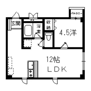 パレ泰山II【3階】の間取り