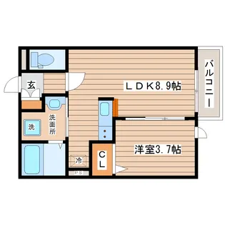 ウェルシャトー旭ヶ丘1番館【2階】の間取り