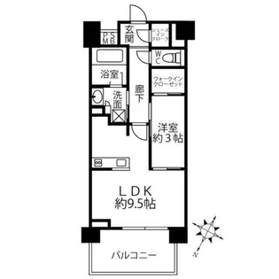 クリオラベルヴィ横濱サウス【10階】の間取り