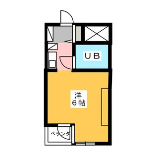 キャッスルマンション上福岡【2階】の間取り