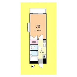 セルシオン綾瀬【4階】の間取り