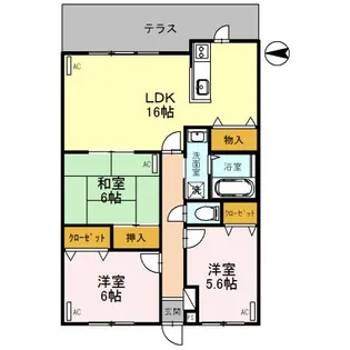 ラフィネ マノワール【1階】の間取り