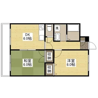 サンハーモニーキッタカ【2階】の間取り