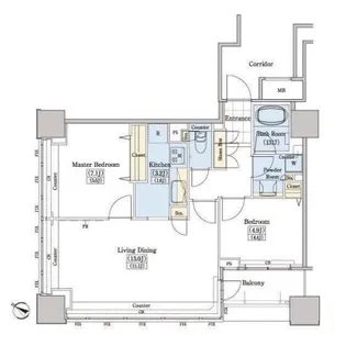 レジディアタワー上池袋【14階】の間取り