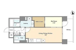 エルスタンザ白金台【7階】の間取り