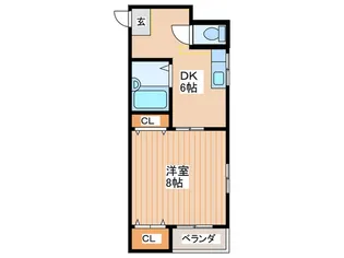 マリーヴィレッヂ【3階】の間取り