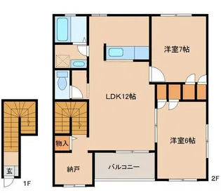 ステラ・マリノII【2階】の間取り